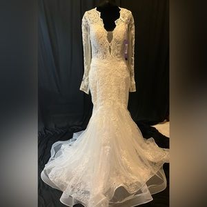 Elegant beautiful wedding dress